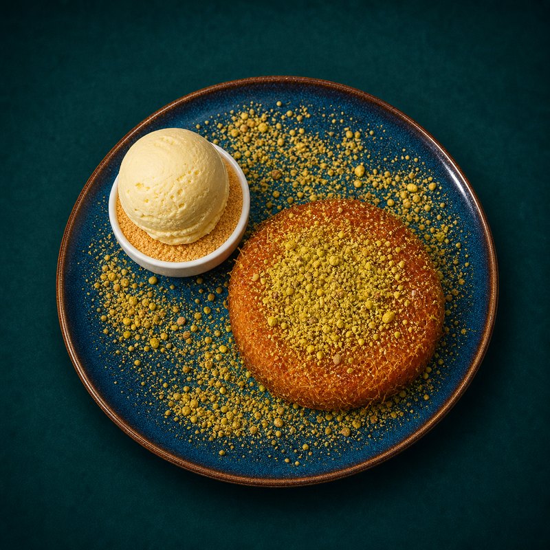 Kunafa z lodami