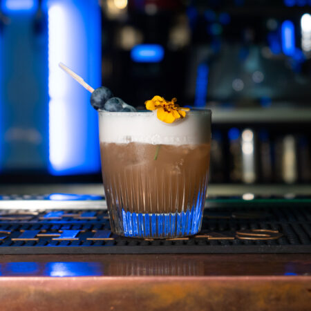 Lavender gin sour